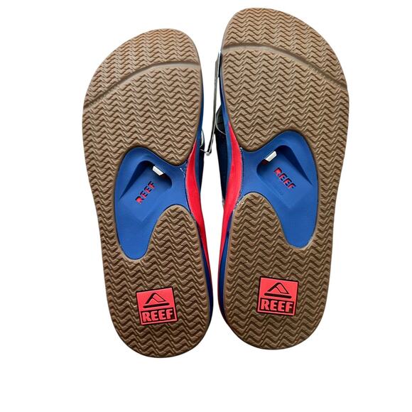 Reef Fanning X MLB Men's Flip Flop Sandals Chicago Cubs Bottle Opener NWT - Picture 6 of 10